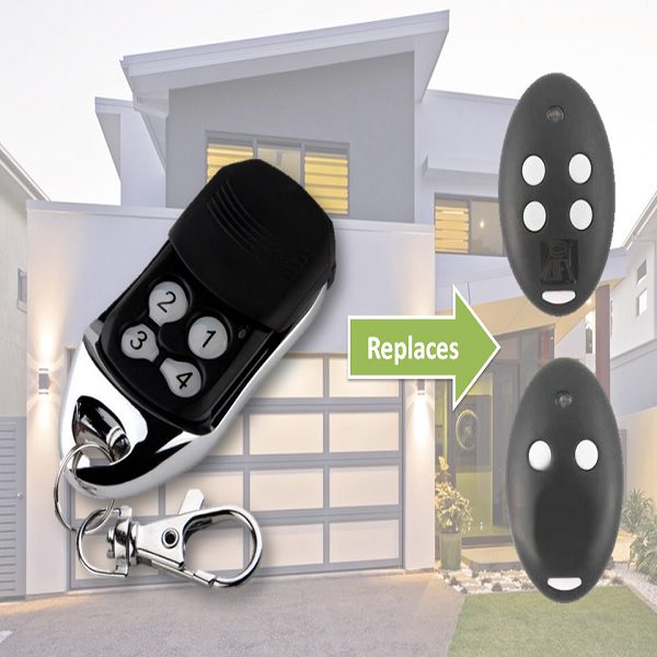 Universal four-button remote replaces BFT swing gate motor Australia garage remotes, SAMT Garage & Gate Automation.