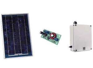 Solar panel automation kit for automatic gates by SAMT, energy-saving solution in Prestons, New South Wales, Australia.