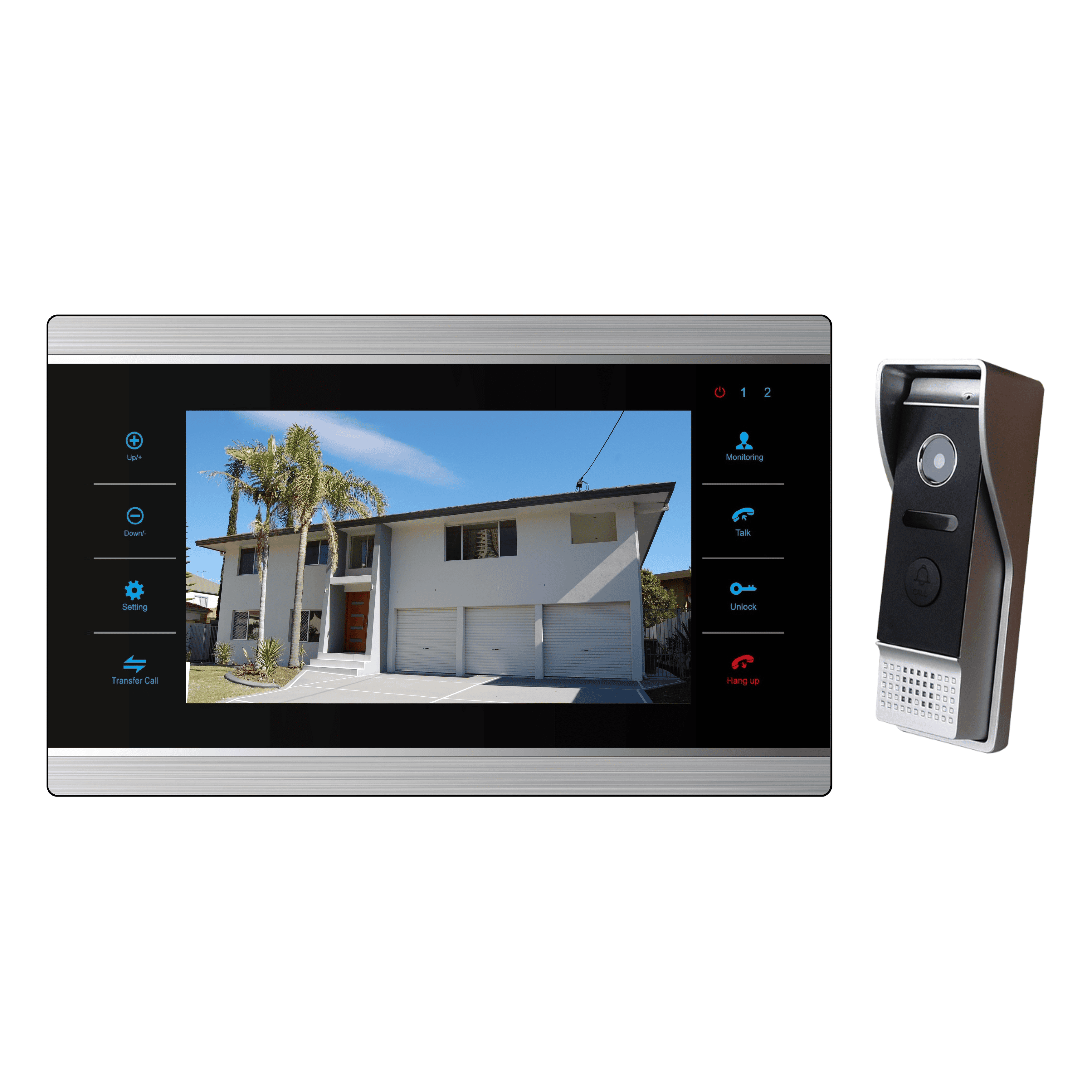 Inetcoms video doorbell camera and monitor for garage roller door automation by SAMT in New South Wales, Australia.
