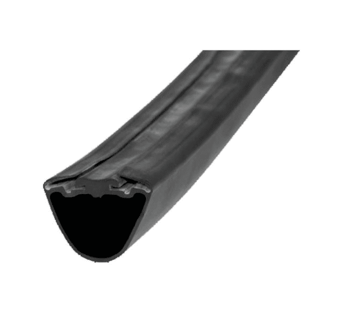 Rubber safety edge for automatic boom gate barriers, SAMT Garage & Gate Automation, Prestons, Australia.