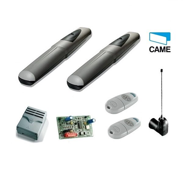 Twin CAME motorized swing gate kit with remote controls and accessories in New South Wales, from SAMT Garage & Gate Automation