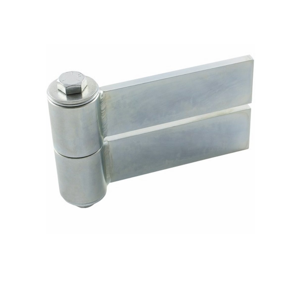 Heavy-duty weld-on gate hinge for automatic swing gate motors, SAMT Garage & Gate Automation, Australia.