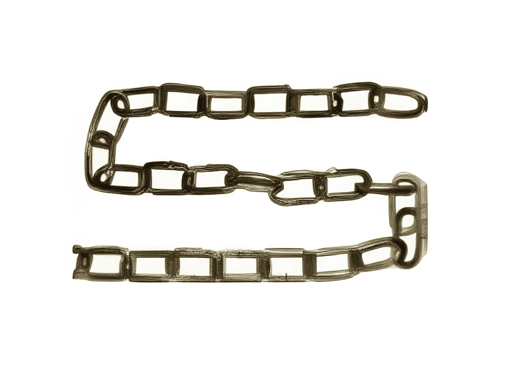 Heavy-duty brass chain for automatic garage door or gate systems from SAMT Garage & Gate Automation, Prestons, New South Wales, Australia.