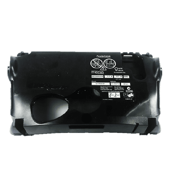 Merlin garage door opener motor housing part, available from SAMT Garage & Gate Automation, Australia