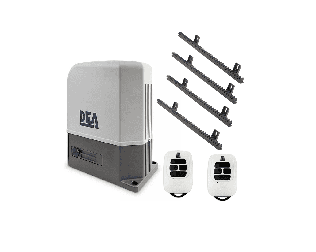 DEA sliding gate motor with two remote controls, ideal for automatic gate motor needs in Prestons, New South Wales, Australia.