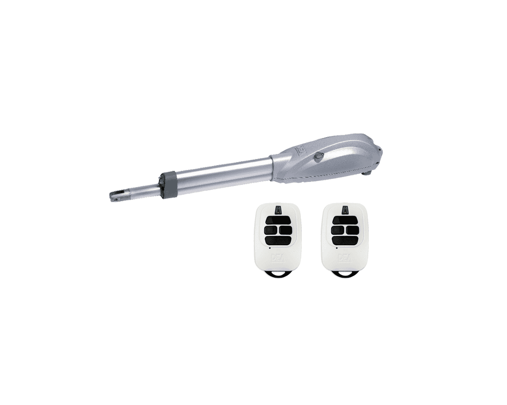 DEA swing gate automatic gate motor kit with two remote controls from SAMT Garage & Gate Automation, Prestons, New South Wales, Australia.