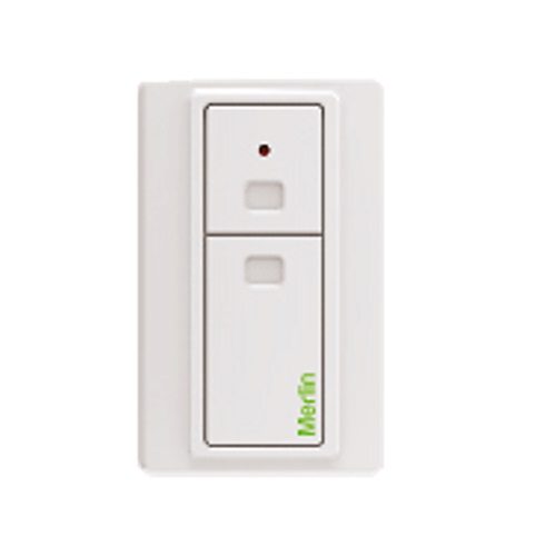 Merlin wall mounted garage door remote control switch for automatic doors by SAMT, Australia.