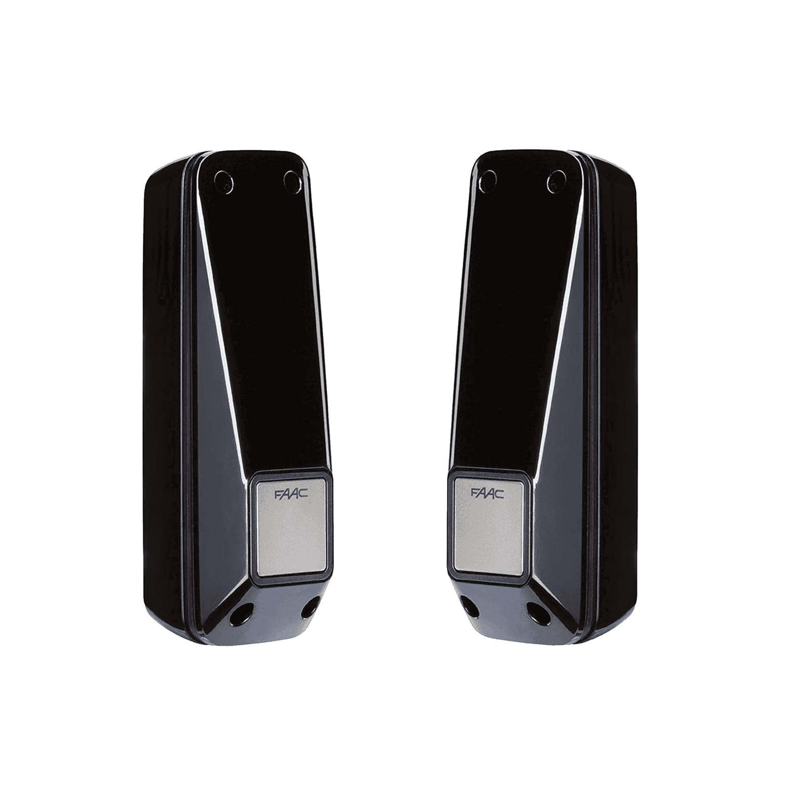 Pair of FAAC safety sensors for automatic gates, supplied by SAMT Garage & Gate Automation, Prestons NSW Australia