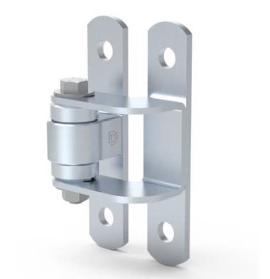 Heavy duty metal gate hinge for sliding gate motors, SAMT Garage & Gate Automation, Prestons, New South Wales, Australia.