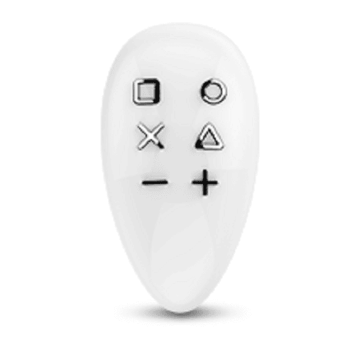Fibaro white smart garage door remote control for home automation systems in Prestons, New South Wales, Australia.