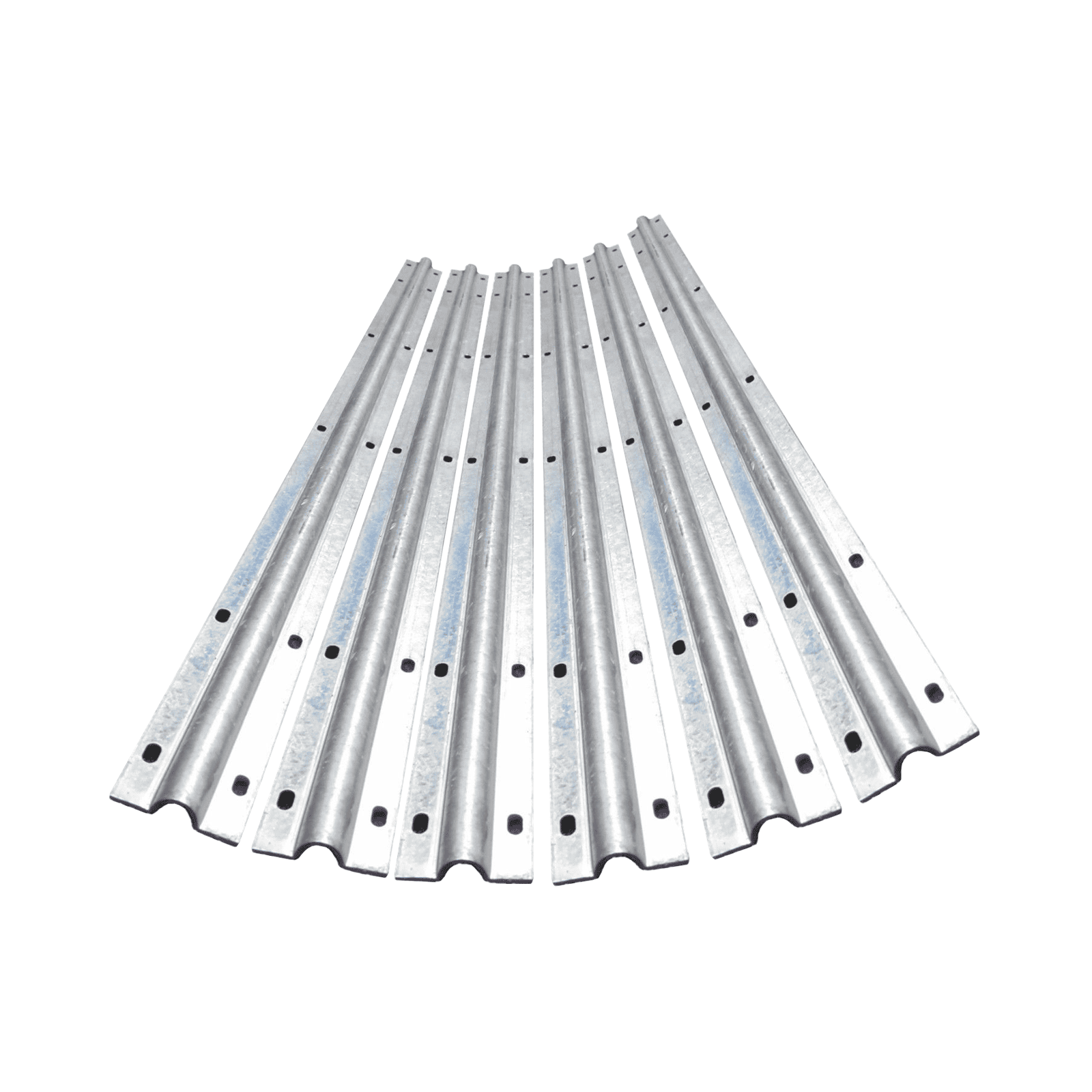Set of steel guide rails for garage roller door installation, ideal for garage door services near me in Prestons, New South Wales.