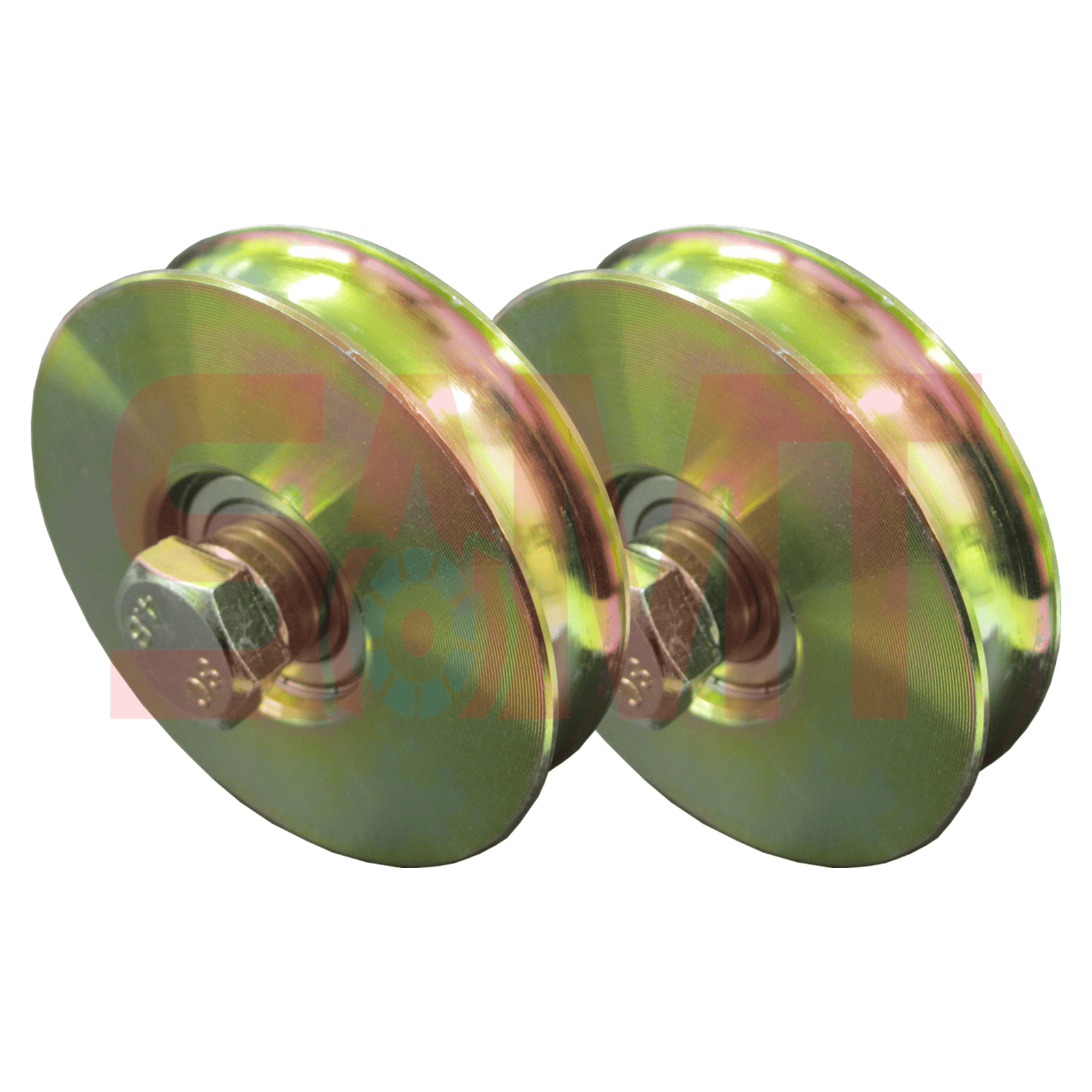 Heavy-duty sliding gate wheels for automatic gate systems from SAMT Garage & Gate Automation, Prestons, New South Wales, Australia.