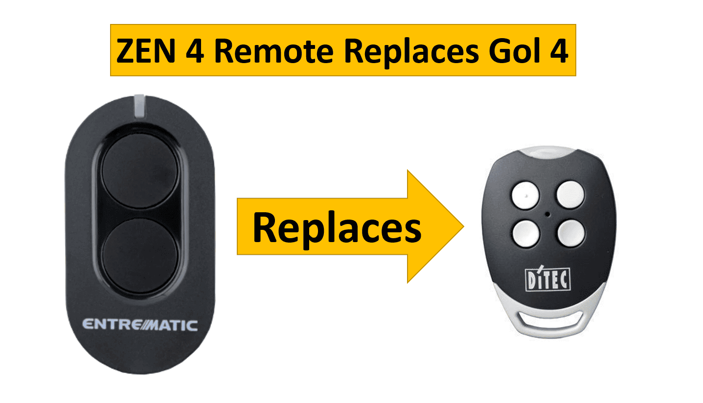 Entrematic garage door remote replaces Ditec remote at SAMT Garage & Gate Automation, Prestons, New South Wales, Australia.