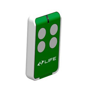LIFE green garage door remote control for smart garage door openers, SAMT Garage & Gate Automation, Prestons, New South Wales, Australia.