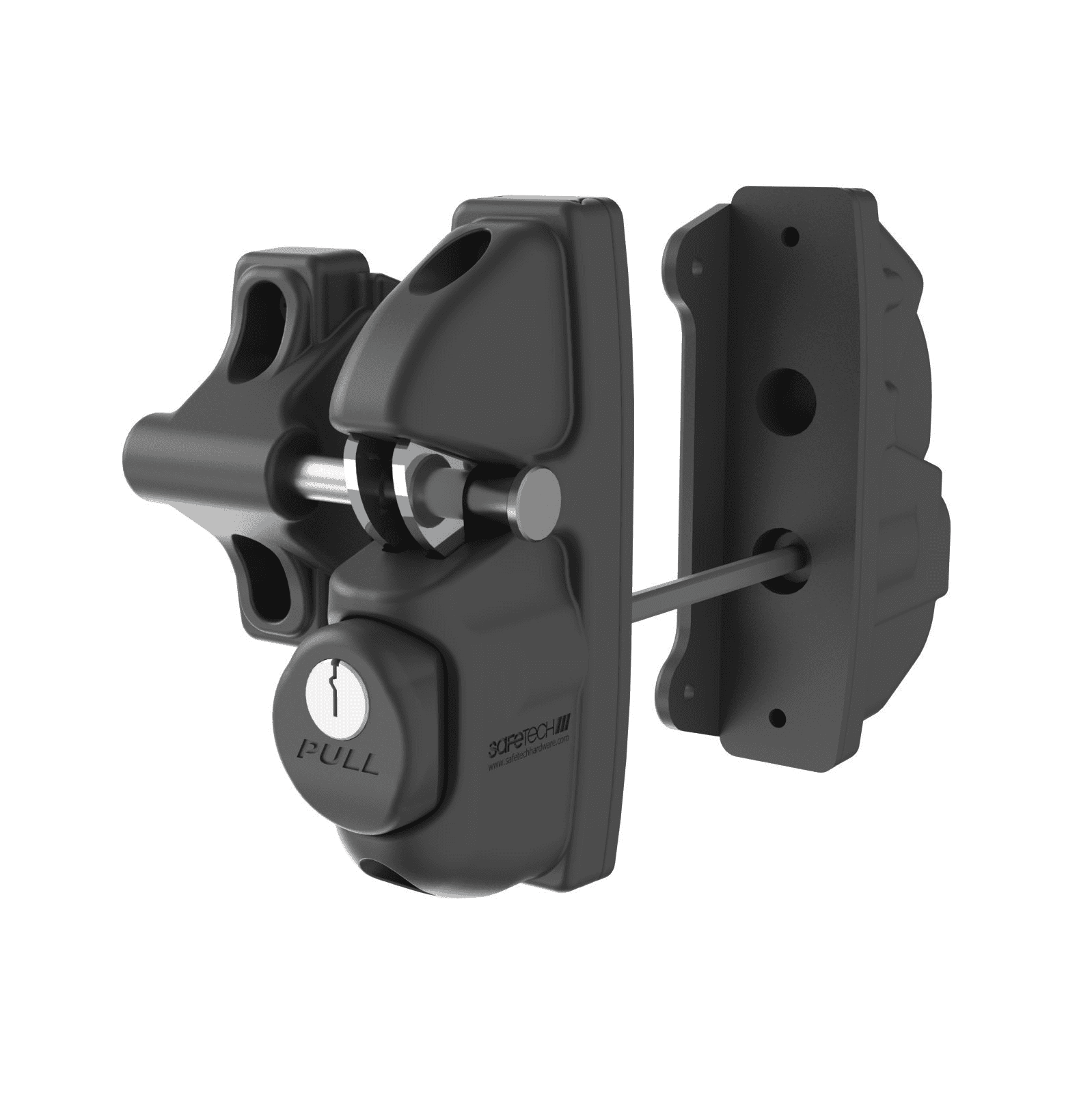 Heavy-duty gate lock for automatic gate motor security solutions by SAMT in Prestons, New South Wales, Australia.