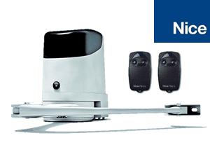 Nice swing gate motor with remote controls, ideal for motorized swing gate automation by SAMT in Australia.