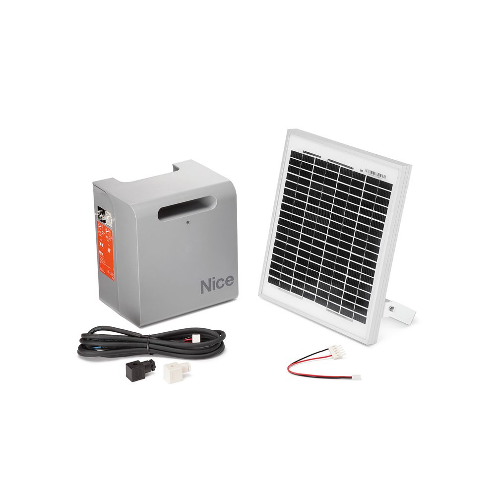 Nice solar power kit for automatic gate motors, eco-friendly solution, SAMT Garage & Gate Automation, Prestons, New South Wales, Australia.