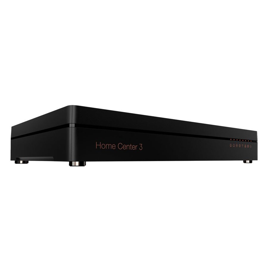 Fibaro Home Center 3 black smart home automation controller for automatic doors and garage systems in Prestons, New South Wales, Australia.