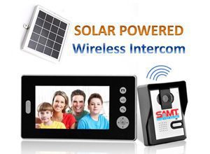 Solar powered wireless intercom system for automatic gate access by SAMT Garage & Gate Automation, Prestons, New South Wales.