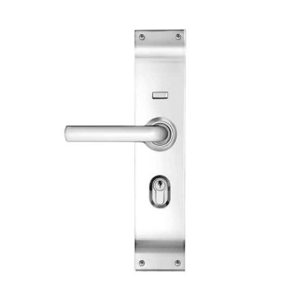 Contemporary stainless steel door handle for automatic garage doors, available in Prestons, New South Wales, Australia.