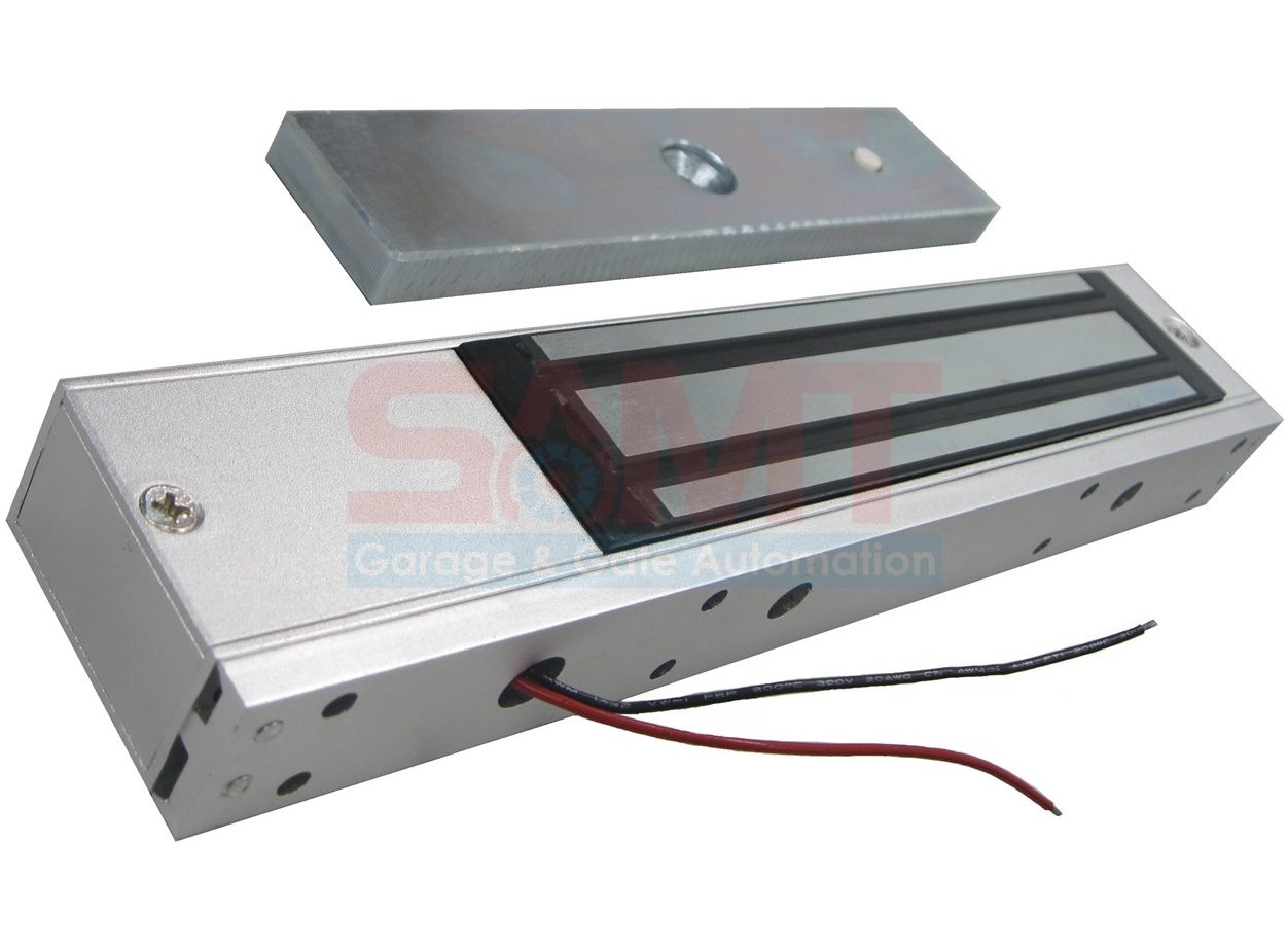 Electromagnetic lock for automatic doors by SAMT Garage & Gate Automation, Australia.