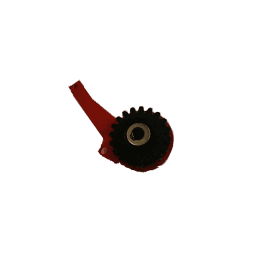Red manual release gear for automatic garage door opener systems by SAMT, perfect for garage door servicing in New South Wales, Australia.