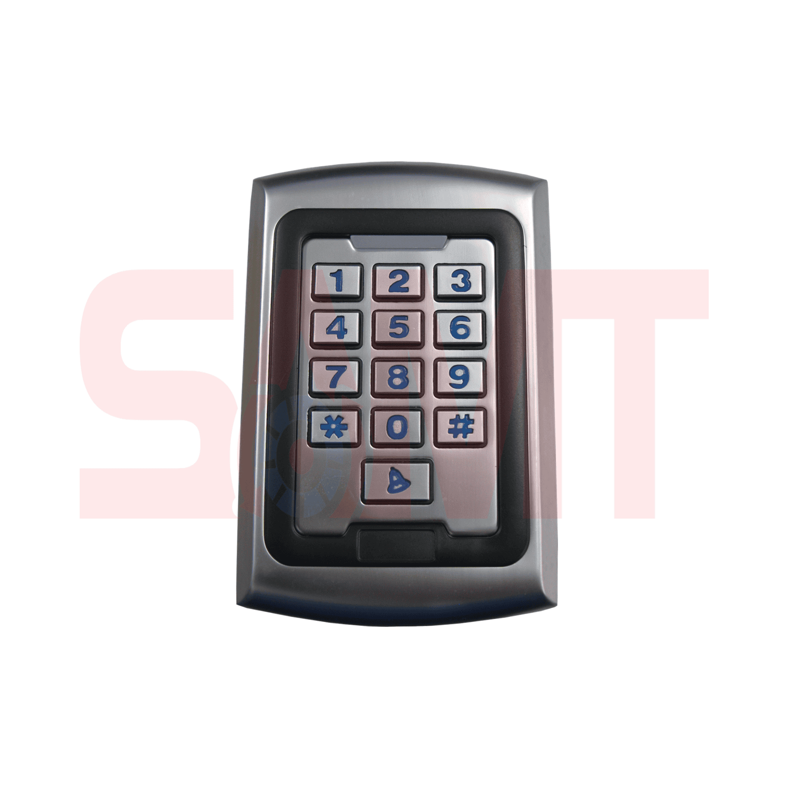 Stainless steel keypad access control for automatic garage door opener by SAMT, Prestons, New South Wales, Australia.