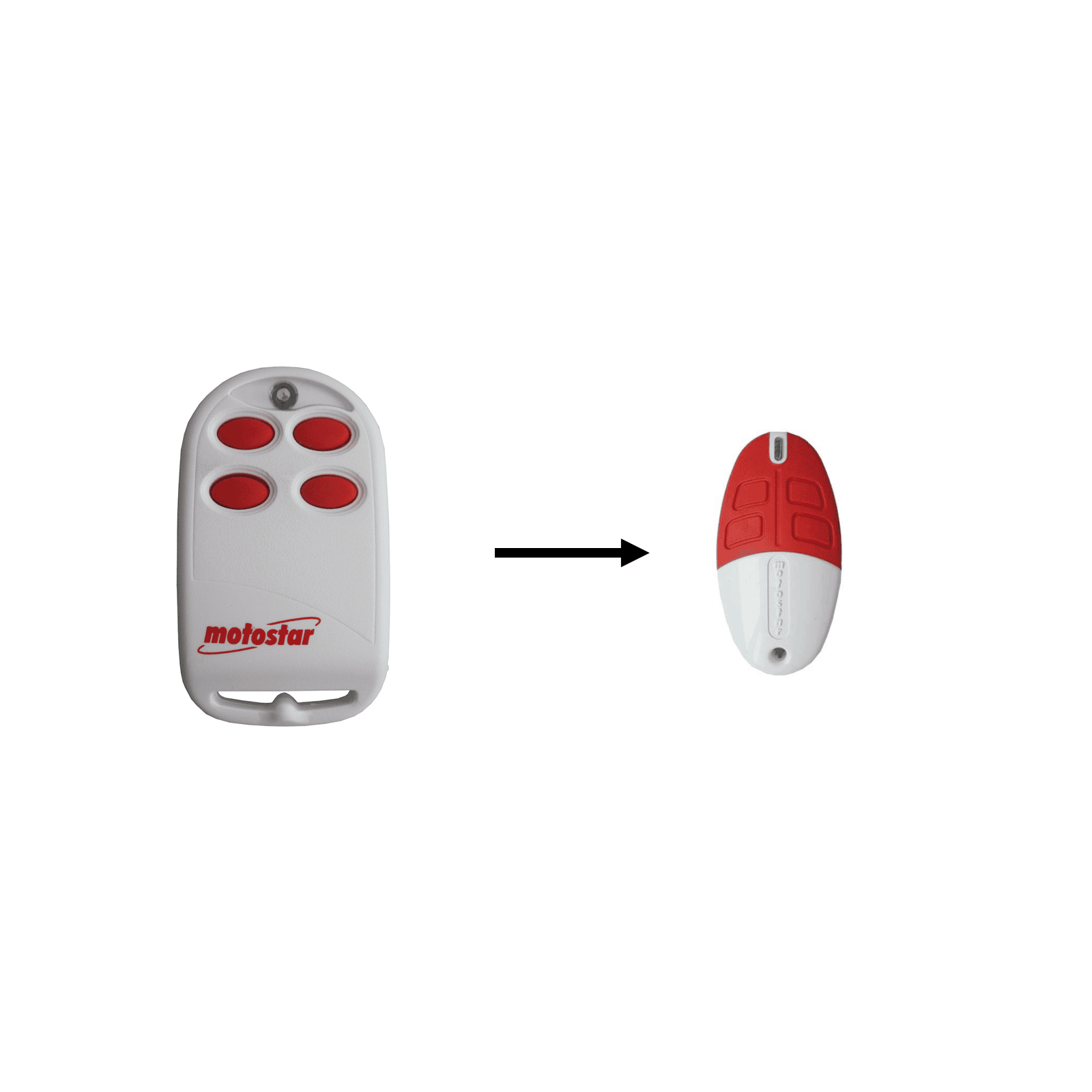 Replacement Motostar garage door remote control available at SAMT Garage & Gate Automation, Australia.