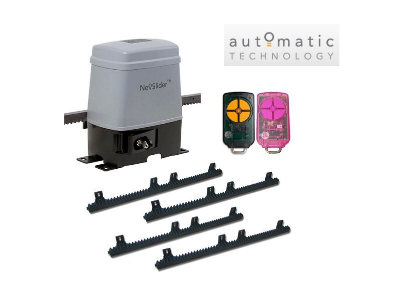 Sliding gate motor kit with garage door remotes by SAMT Garage & Gate Automation, Australia.