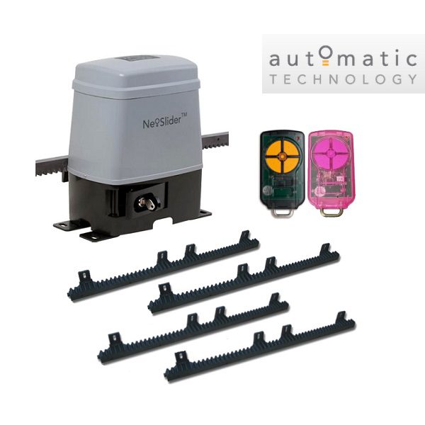 Sliding gate motor kit with garage door remotes by SAMT Garage & Gate Automation, Australia.
