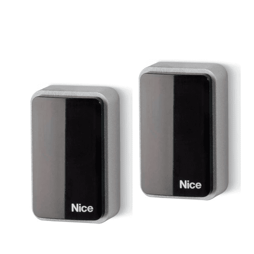 Pair of Nice safety sensors for automatic gates, SAMT Garage & Gate Automation, Prestons NSW Australia