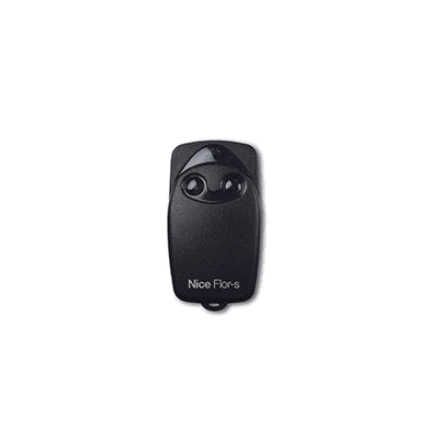 Nice Flor-s two-button remote control for sliding gate motors and automatic doors, SAMT Garage & Gate Automation, NSW.
