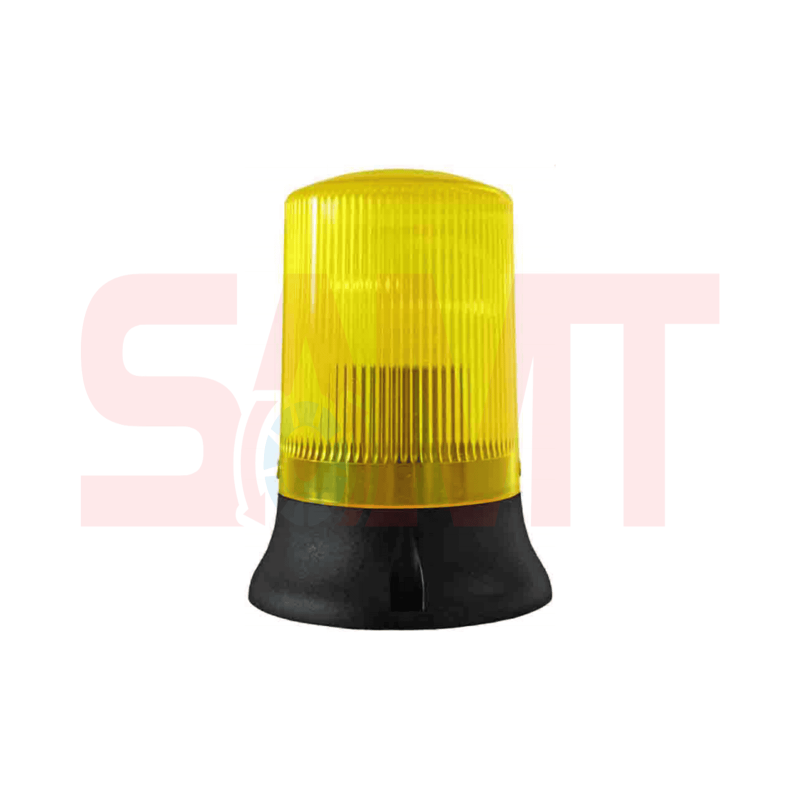 Yellow warning beacon light for garage roller door automation by SAMT in Prestons, New South Wales, Australia.