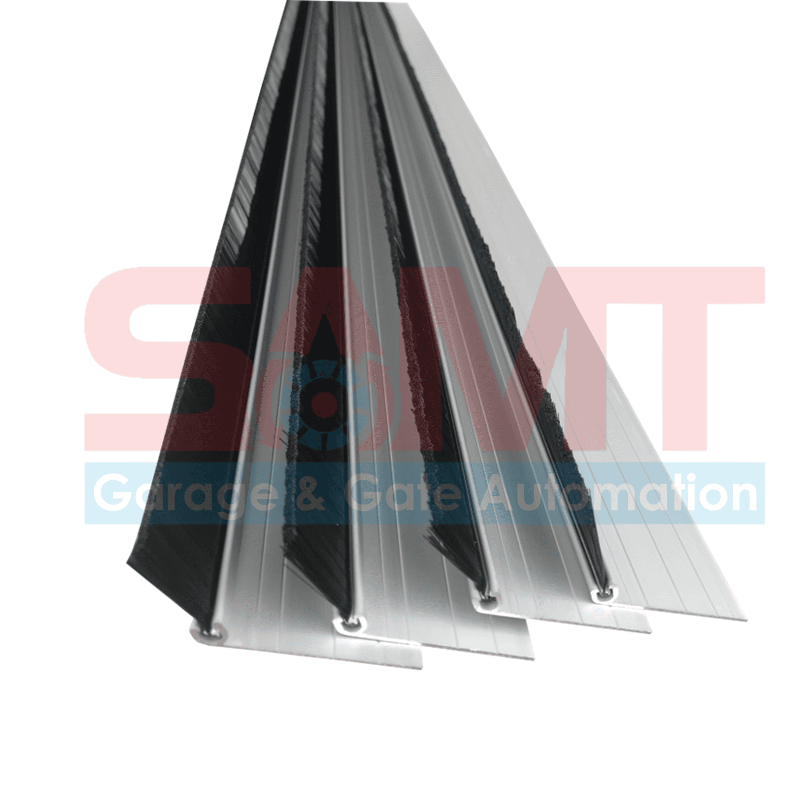 Aluminium garage door weather seal strips, SAMT Garage & Gate Automation, garage roller door accessory, Prestons, New South Wales.