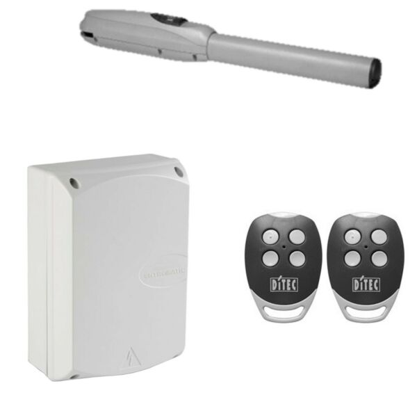 Ditec swing gate linear actuator kit with remotes and control unit, SAMT Garage & Gate Automation, NSW
