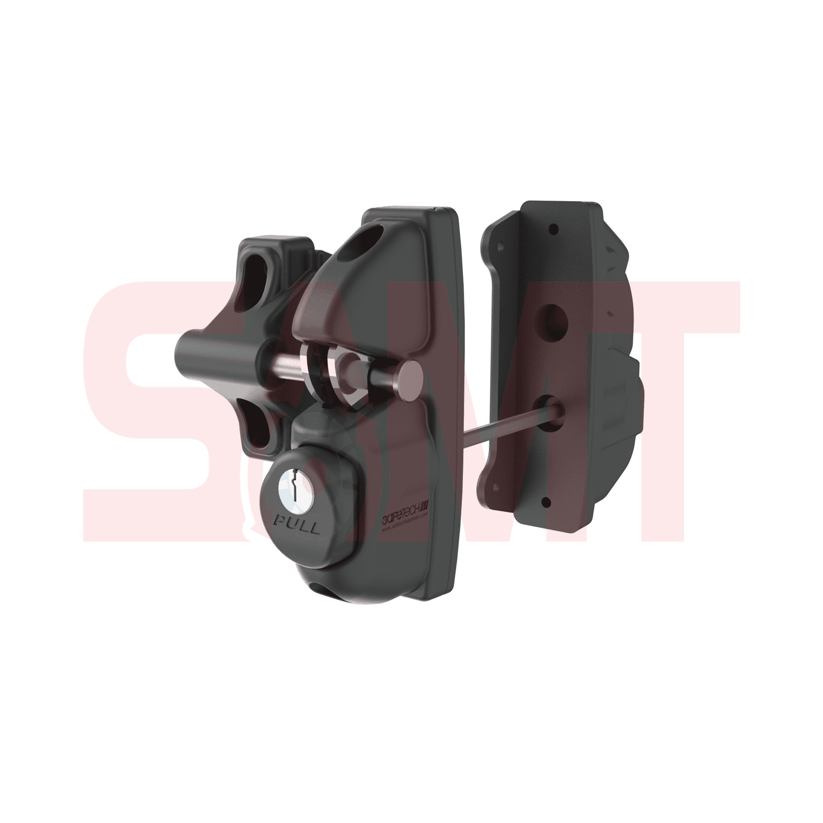 Heavy-duty gate lock for automatic gate motor security solutions by SAMT in Prestons, New South Wales, Australia.