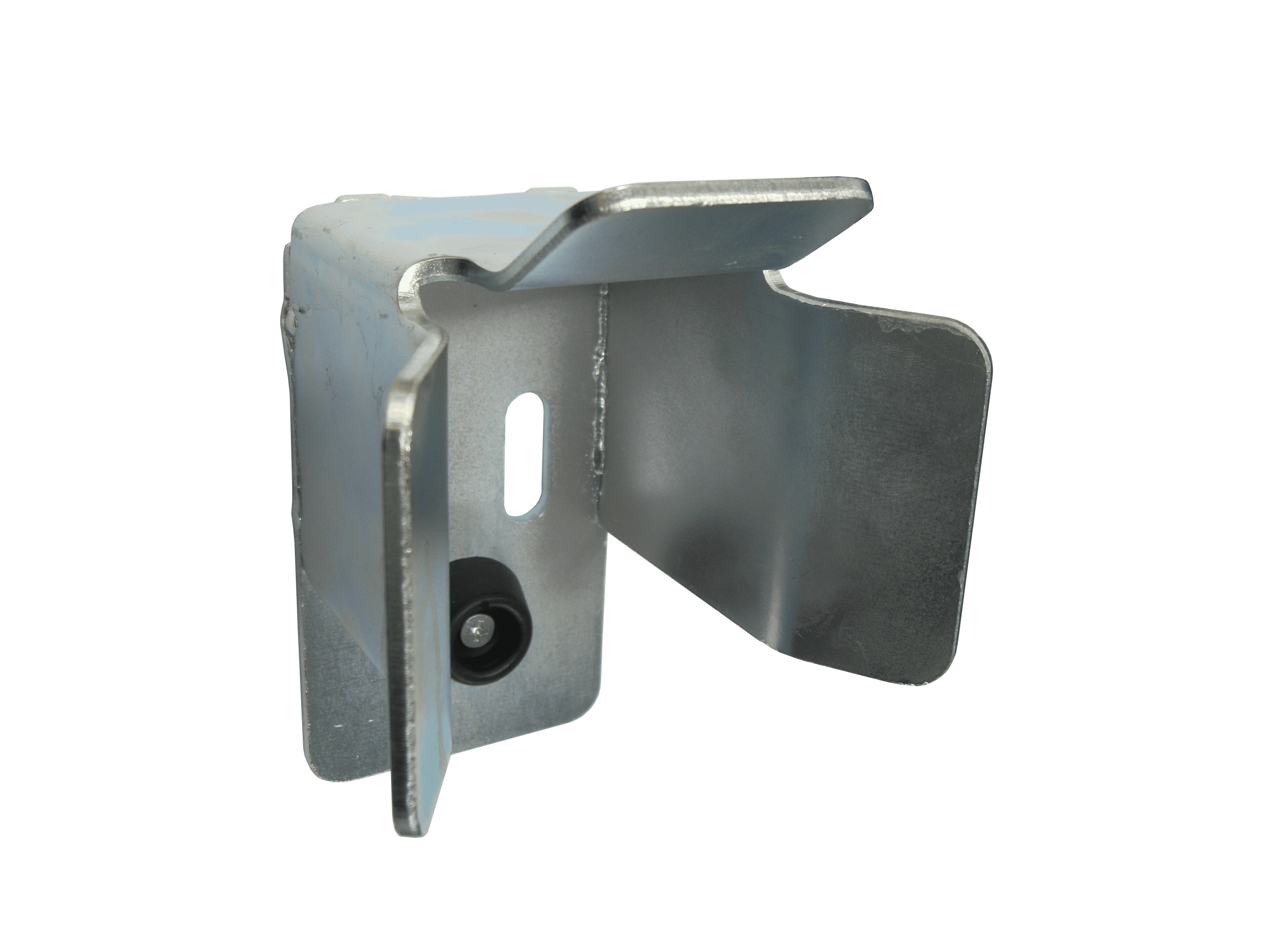 Heavy-duty garage door roller guide bracket for automatic roller door systems in New South Wales, Australia.