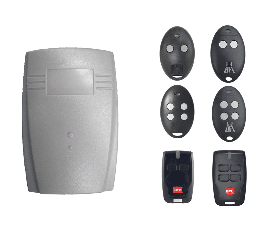 BFT swing gate motor Australia remote control and receiver kit from SAMT Garage & Gate Automation, Australia.