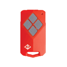 Red diamond-button garage door remote, spare garage door remote by SAMT Garage & Gate Automation, Prestons, New South Wales, Australia.