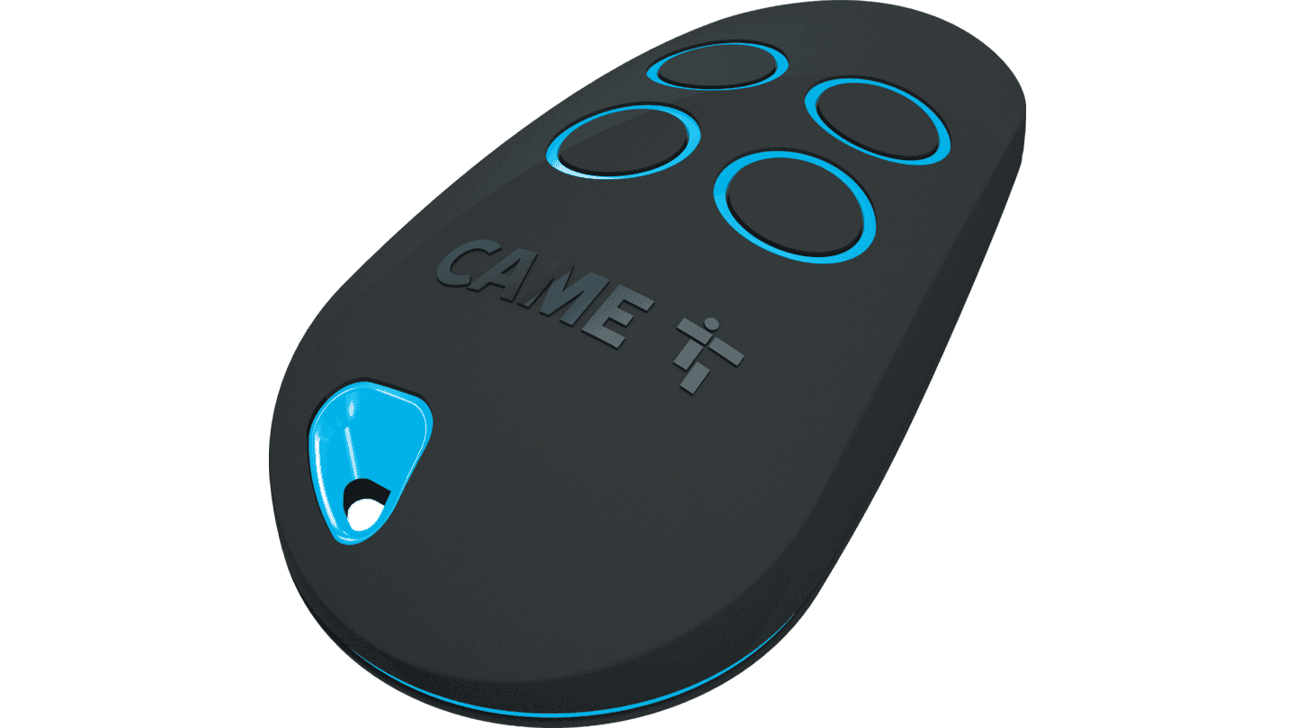 CAME black and blue garage door remote control for compatible garage door remotes Australia, SAMT in New South Wales.