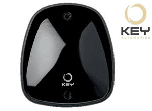 KEY Automation black wall-mounted garage door keypad, ideal for smart garage door opener in Australia by SAMT.