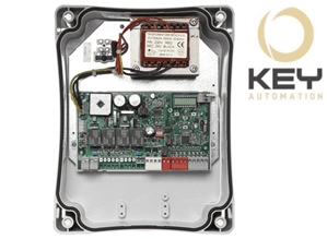 KEY Automation control board with enclosure for gate automation, SAMT Garage & Gate Automation in Australia.