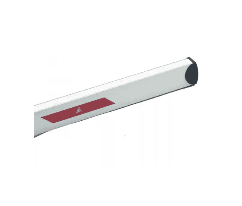 Rectangular boom gate arm with warning strip for parking barriers, SAMT Garage & Gate Automation, Australia