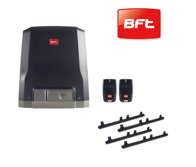 BFT sliding gate motor kit with remotes and racks by SAMT Garage & Gate Automation, Prestons, New South Wales, Australia.