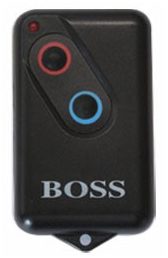 Boss two-button garage door remote control key fob, SAMT Garage & Gate Automation, Prestons, New South Wales, Australia.