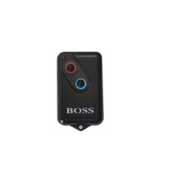Boss two-button garage door remote control key fob, SAMT Garage & Gate Automation, Prestons, New South Wales, Australia.
