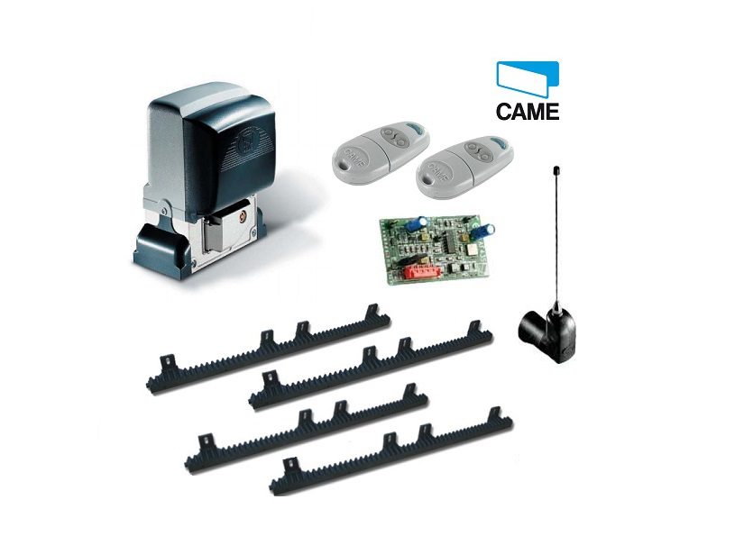 CAME sliding gate motor kit with remotes and rack, supplied for best sliding gate motor Australia, SAMT Garage & Gate Automation.