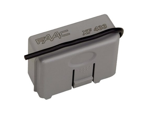 FAAC XF 433 plug-in radio receiver for automatic gate openers, compatible with SAMT Garage & Gate Automation, New South Wales.
