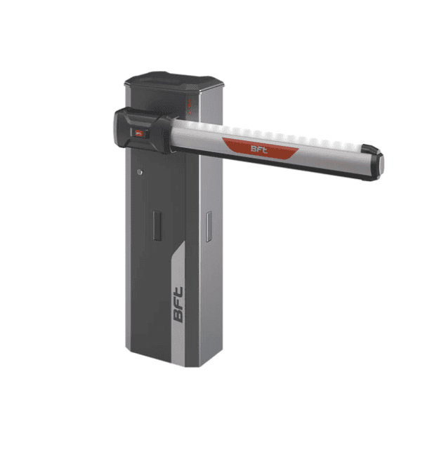 High-security automatic boom gate system for controlled entry by SAMT Garage & Gate Automation, Australia.