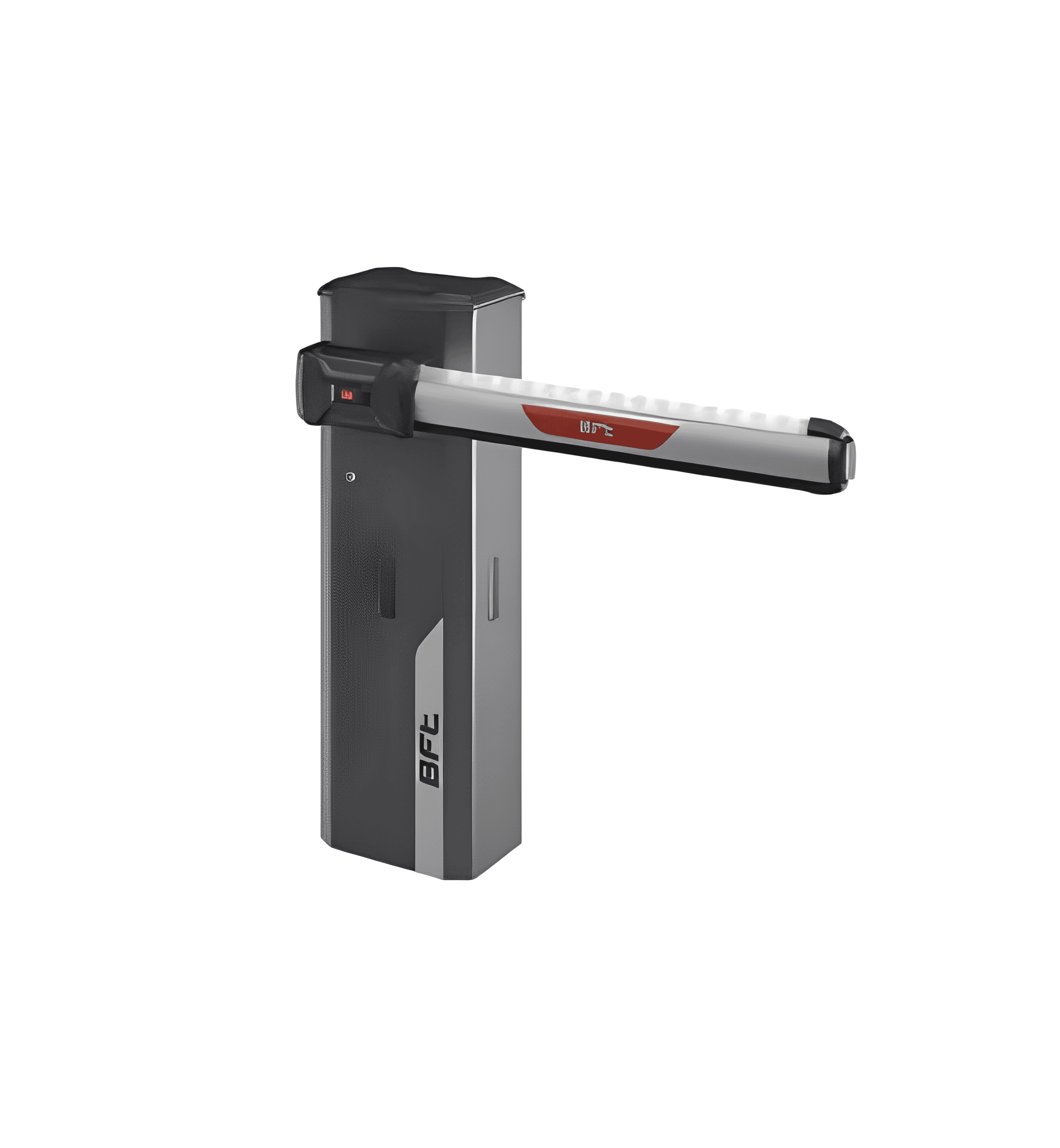 High-security automatic boom gate system for controlled entry by SAMT Garage & Gate Automation, Australia.